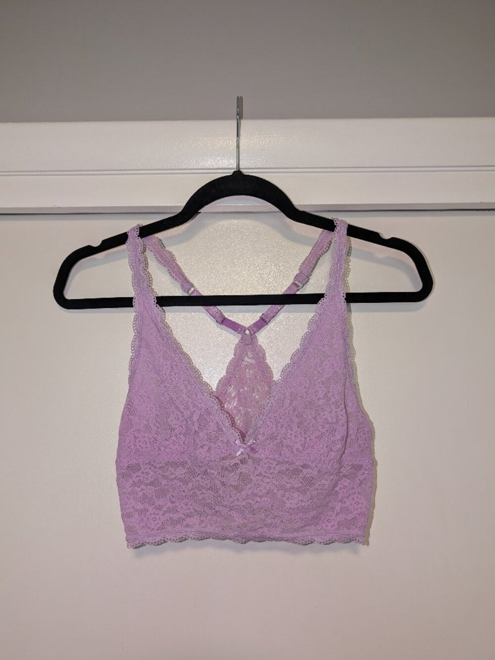 4/$16 ❇️ Victoria's Secret Lilac Purple Lace Racerback Bralette
